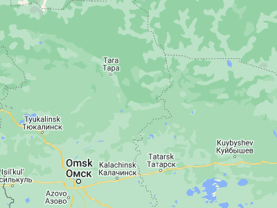 Map showing location of Muromtsevo (56.37238, 75.24175)