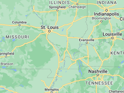 Map showing location of Murphysboro (37.7645, -89.33509)