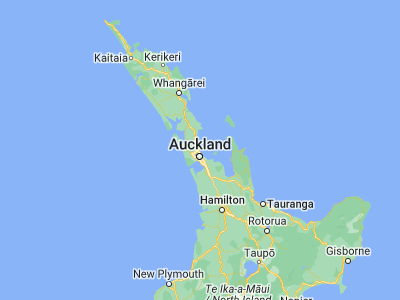 Map showing location of Murrays Bay (-36.72819, 174.75019)