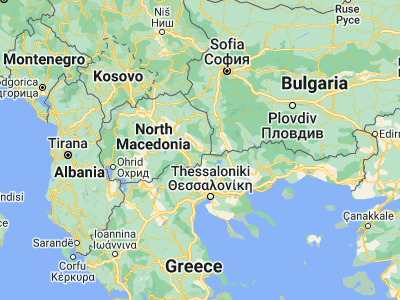 Map showing location of Murtino (41.41528, 22.72667)