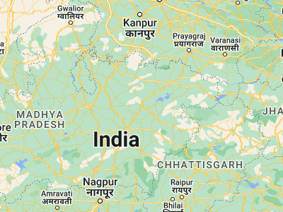 Map showing location of Murwāra (23.85, 80.4)