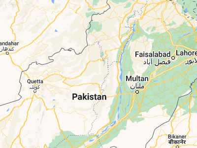 Map showing location of Mūsa Khel Bāzār (30.86057, 69.82295)
