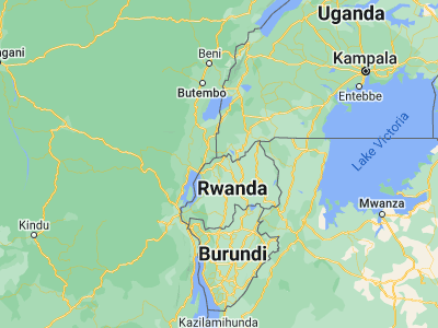 Map showing location of Musanze (-1.49984, 29.63497)