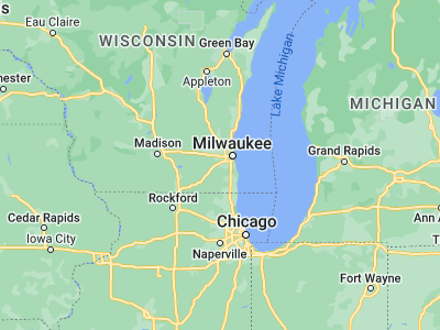Map showing location of Muskego (42.90585, -88.13898)