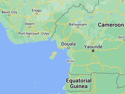 Map showing location of Mutengene (4.0913, 9.3144)