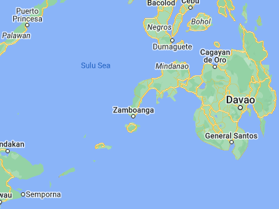 Map showing location of Muti (7.27583, 122.28)