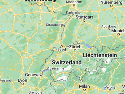Map showing location of Muttenz (47.52271, 7.64511)