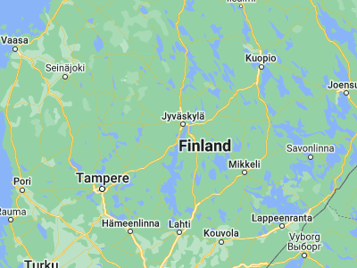 Map showing location of Muurame (62.13333, 25.66667)