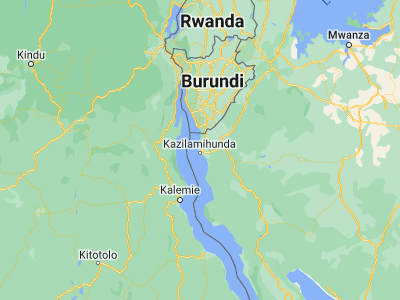 Map showing location of Mwandiga (-4.83, 29.65806)