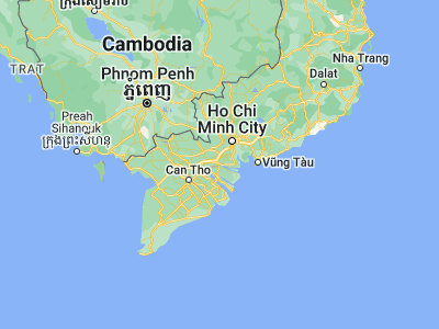 Map showing location of Mỹ Tho (10.36004, 106.35996)