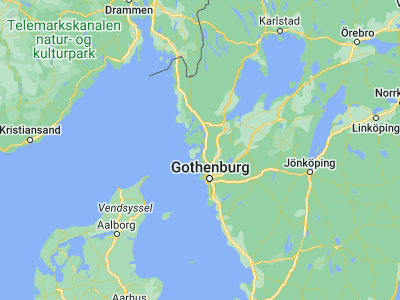 Map showing location of Myggenäs (58.06176, 11.74936)