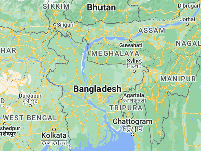 Map showing location of Mymensingh (24.75, 90.4)