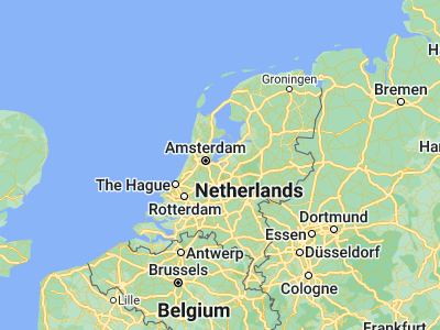 Map showing location of Naarden (52.29583, 5.1625)