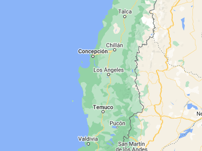 Map showing location of Nacimiento (-37.5, -72.66667)