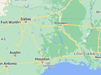 Map showing location of Nacogdoches (31.60351, -94.65549)