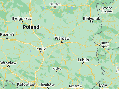 Map showing location of Nadarzyn (52.09438, 20.80776)