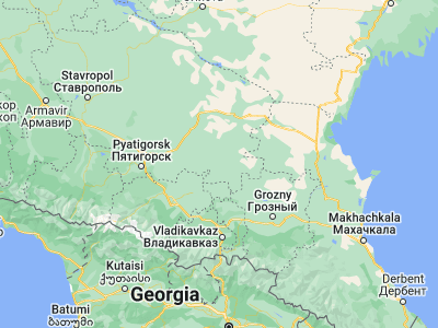 Map showing location of Nadezhda (44.1, 44.6)