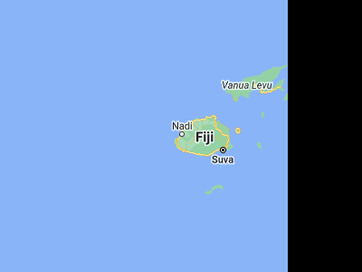 Map showing location of Nadi (-17.8, 177.41667)