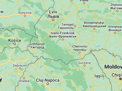 Map showing location of Nadvirna (48.6348, 24.56936)
