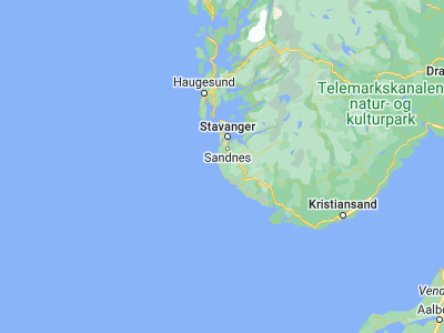 Map showing location of Nærbø (58.66667, 5.65)