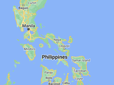 Map showing location of Naga (13.61917, 123.18139)
