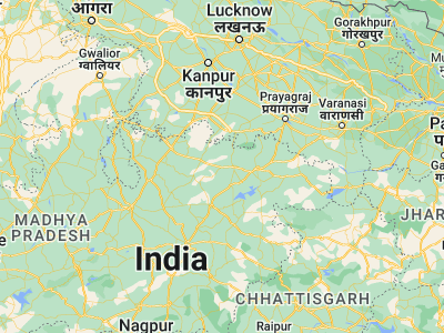 Map showing location of Nāgod (24.5705, 80.58655)