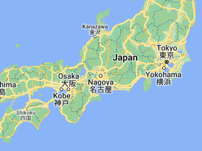Map showing location of Nagoya (35.18147, 136.90641)