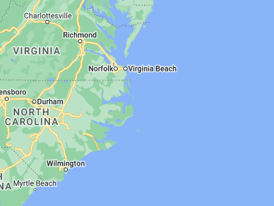 Map showing location of Nags Head (35.95739, -75.62406)