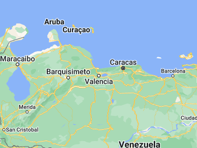 Map showing location of Naguanagua (10.26, -68.01861)