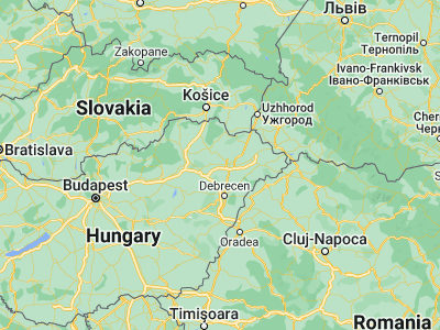 Map showing location of Nagycserkesz (47.96667, 21.53333)