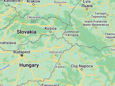 Map showing location of Nagyhalász (48.13333, 21.76667)