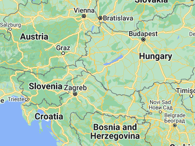 Map showing location of Nagykanizsa (46.45347, 16.99104)