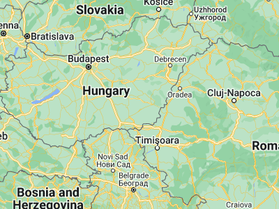 Map showing location of Nagyszénás (46.68333, 20.66667)