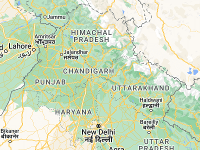 Map showing location of Nāhan (30.56056, 77.29403)