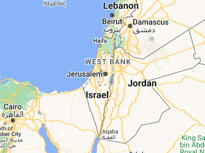 Map showing location of Naḩḩālīn (31.68559, 35.12081)