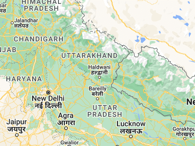 Map showing location of Naini Tāl (29.39743, 79.44686)