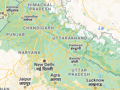 Map showing location of Najībābād (29.61207, 78.34338)