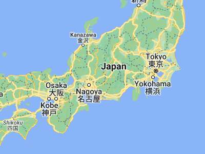 Map showing location of Nakatsugawa (35.48333, 137.5)