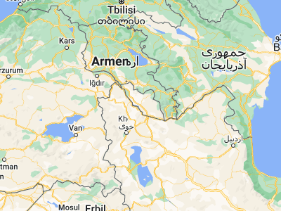 Map showing location of Nakhchivan (39.20889, 45.41222)
