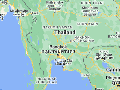 Map showing location of Nakhon Luang (14.46281, 100.60832)