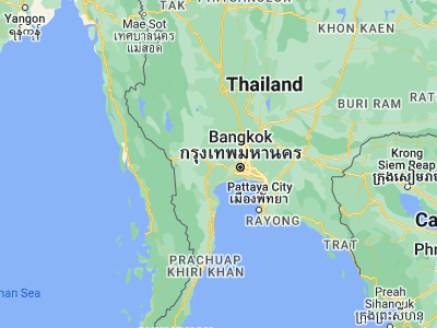 Map showing location of Nakhon Pathom (13.8196, 100.04427)