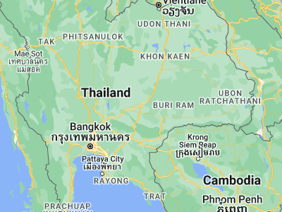 Map showing location of Nakhon Ratchasima (14.97066, 102.10196)