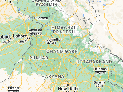 Map showing location of Nālāgarh (31.04184, 76.72113)
