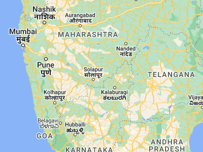 Map showing location of Naldurg (17.81667, 76.3)