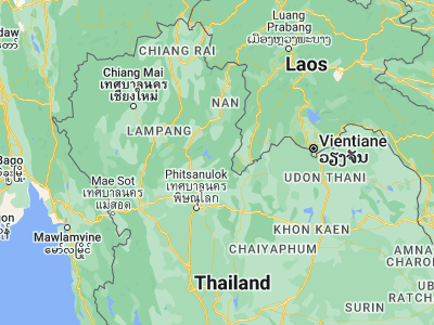 Map showing location of Nam Pat (17.72806, 100.68433)