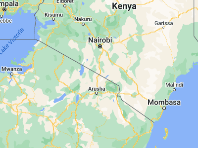Map showing location of Namanga (-2.54327, 36.79053)