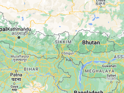 Map showing location of Namchi (27.16276, 88.36568)