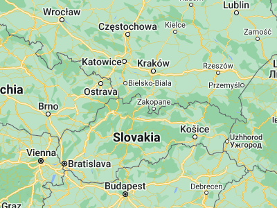 Map showing location of Námestovo (49.4079, 19.48032)