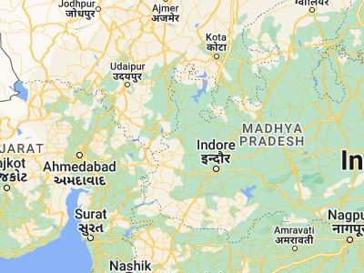 Map showing location of Namli (23.46115, 75.06036)