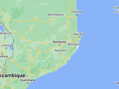 Map showing location of Nampula (-15.11646, 39.2666)